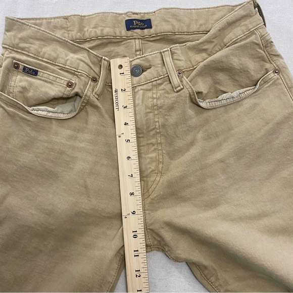 Polo Ralph Lauren Hampton Relaxed Straight Fit Khaki Tan Jean Pants - Size 32x32 - Picture 9 of 9